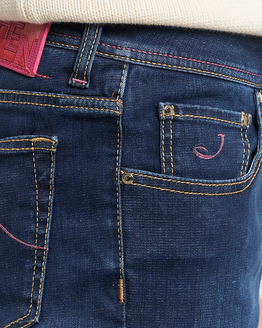Hombres | Vaqueros | Jacob Cohën | Bard Slim Fit Stretch Jeans Dark Blue