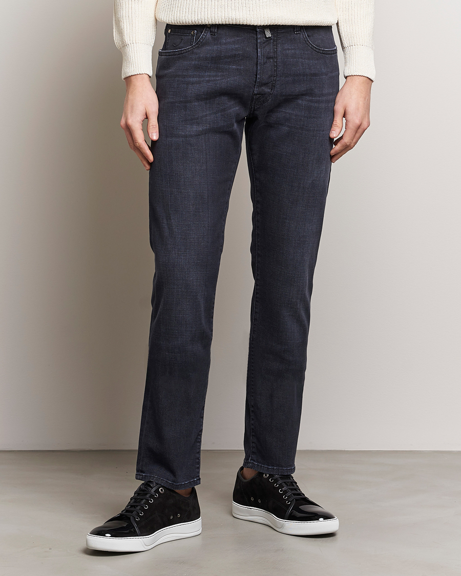 Hombres | Vaqueros | Jacob Cohën | Bard Slim Fit Stretch Jeans Grey Black