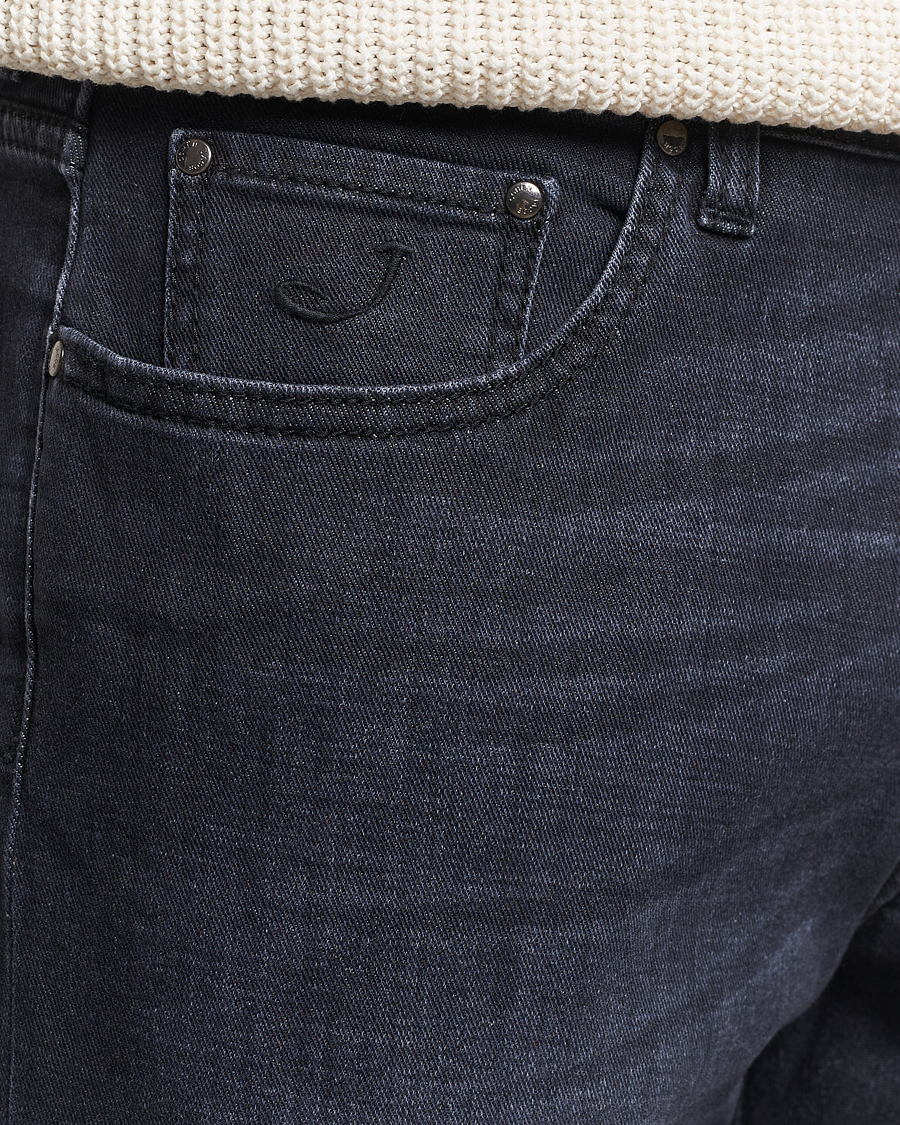 Hombres | Vaqueros | Jacob Cohën | Bard Slim Fit Stretch Jeans Grey Black