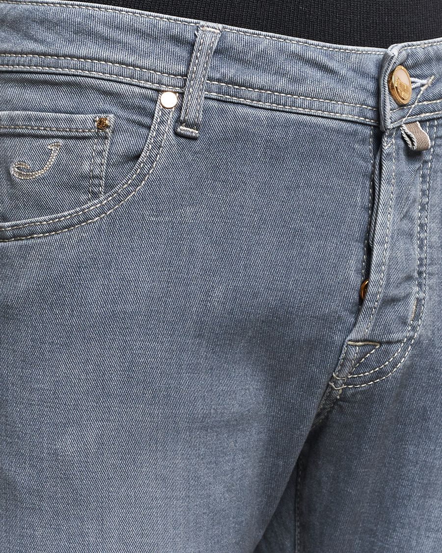 Hombres | Vaqueros | Jacob Cohën | Nick Naples Super Slim Stretch Jeans Light Grey