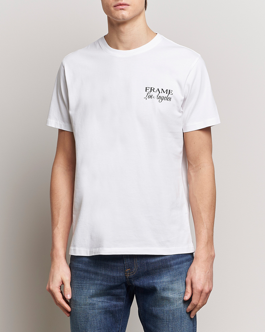 Hombres | Departamentos | FRAME | LA Logo T-Shirt White