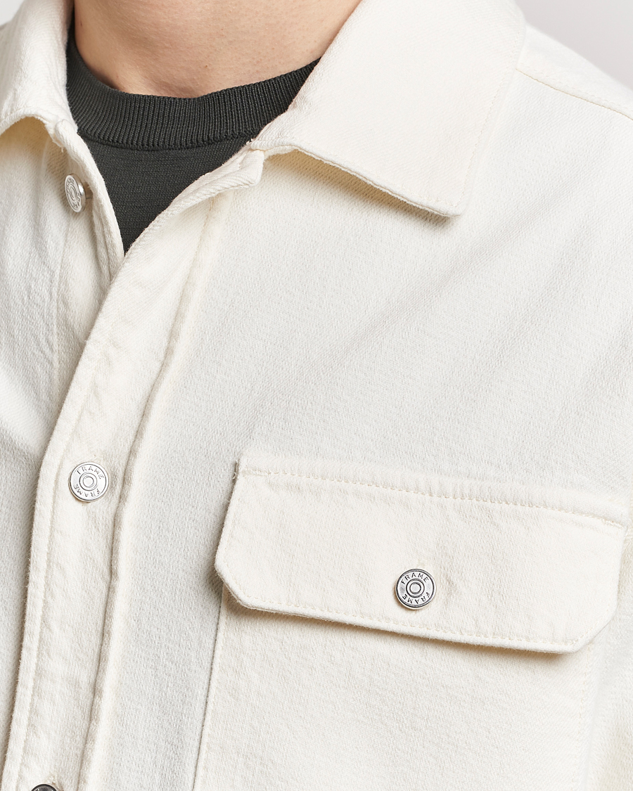 Hombres | Camisas | FRAME | Textured Terry Overshirt Off White