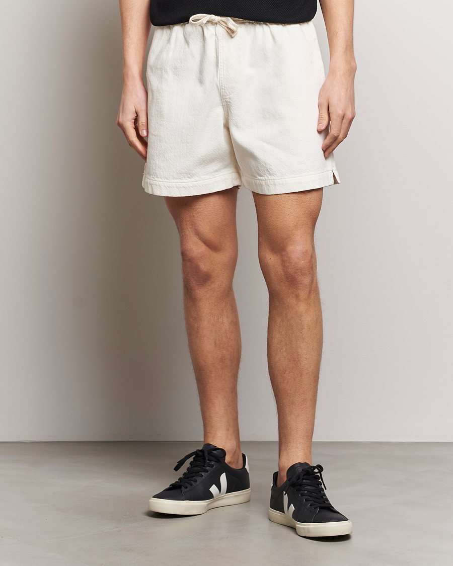 Hombres | Pantalones cortos con cordones | FRAME | Textured Terry Shorts Off White