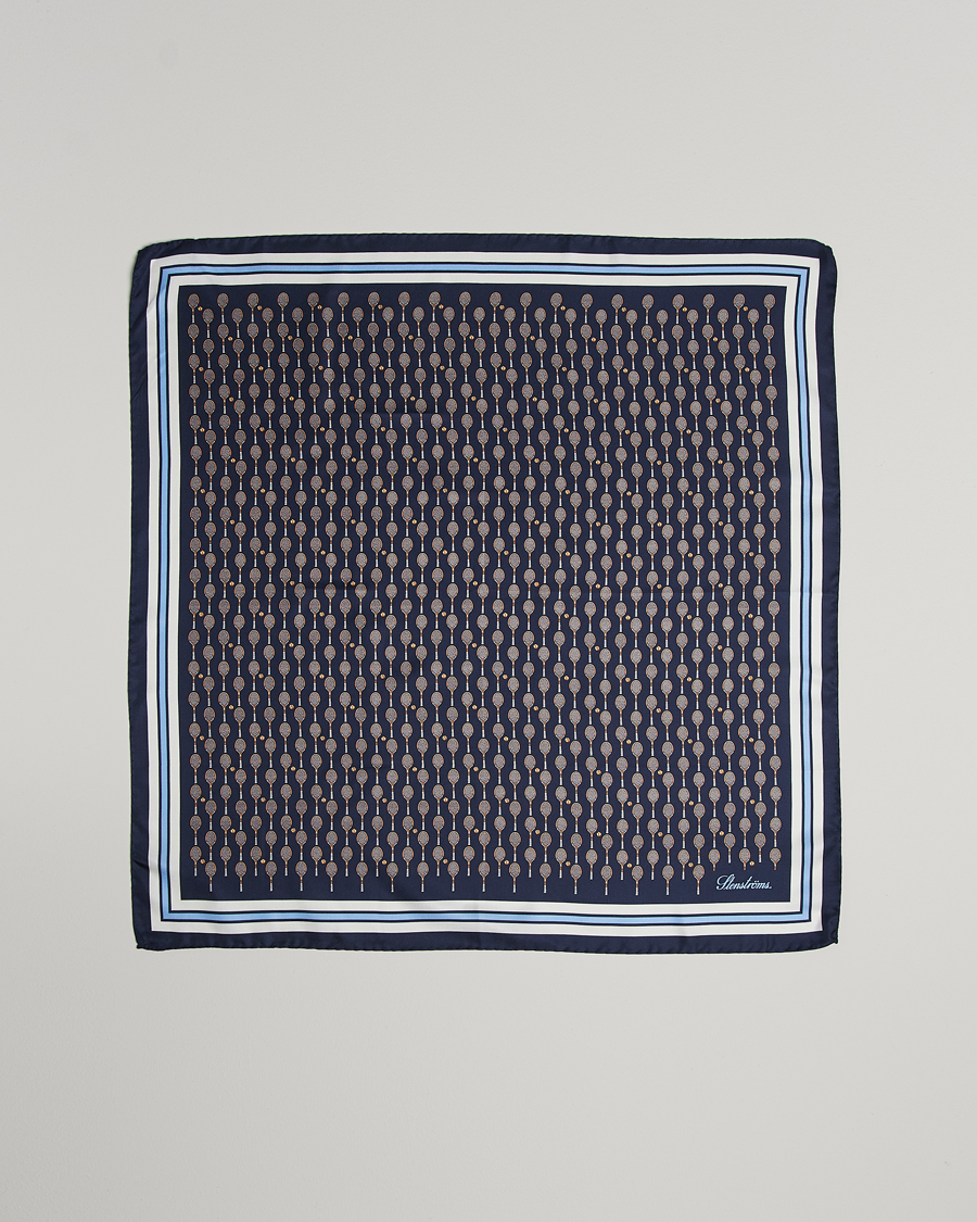 Hombres | Stenströms Silk Tennis Bandana Navy | Stenströms | Silk Tennis Bandana Navy