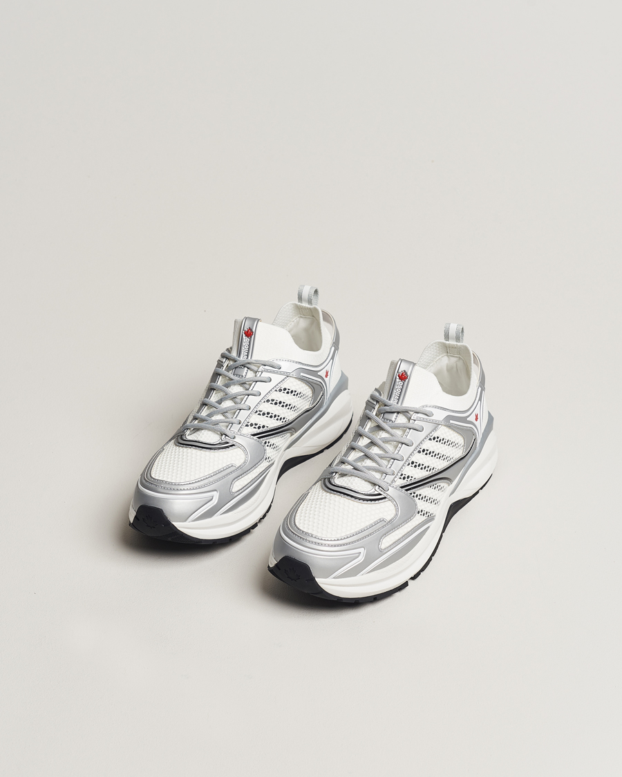 Hombres | Zapatillas blancas | Dsquared2 | Dash Sneaker White/Silver