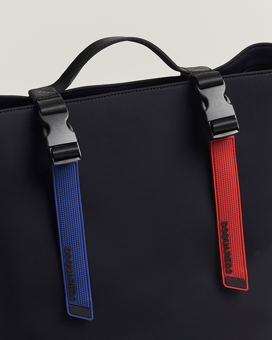 Hombres | Dsquared2 Sport Tape Shopping Bag Black | Dsquared2 | Sport Tape Shopping Bag Black