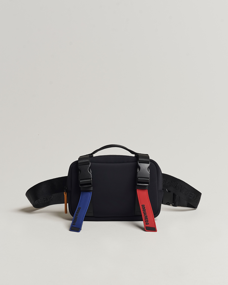 Hombres | Dsquared2 Sport Tape Belt Bag Black | Dsquared2 | Sport Tape Belt Bag Black