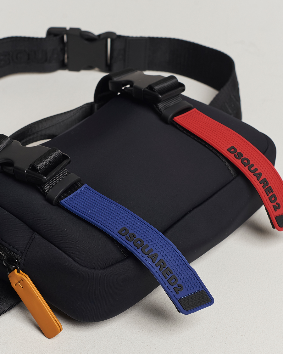 Hombres | Dsquared2 Sport Tape Belt Bag Black | Dsquared2 | Sport Tape Belt Bag Black