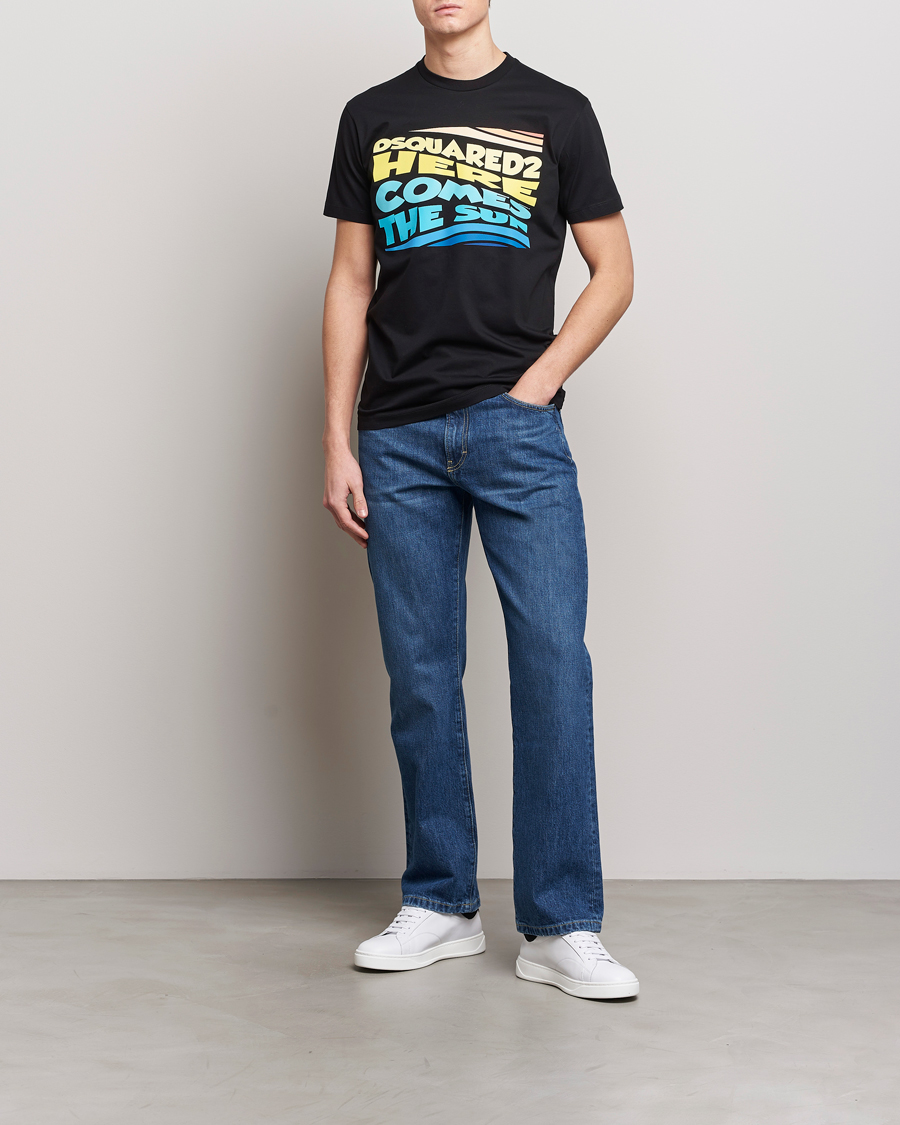 Hombres | Camisetas | Dsquared2 | Cool Fit Crew Neck T-Shirt Black