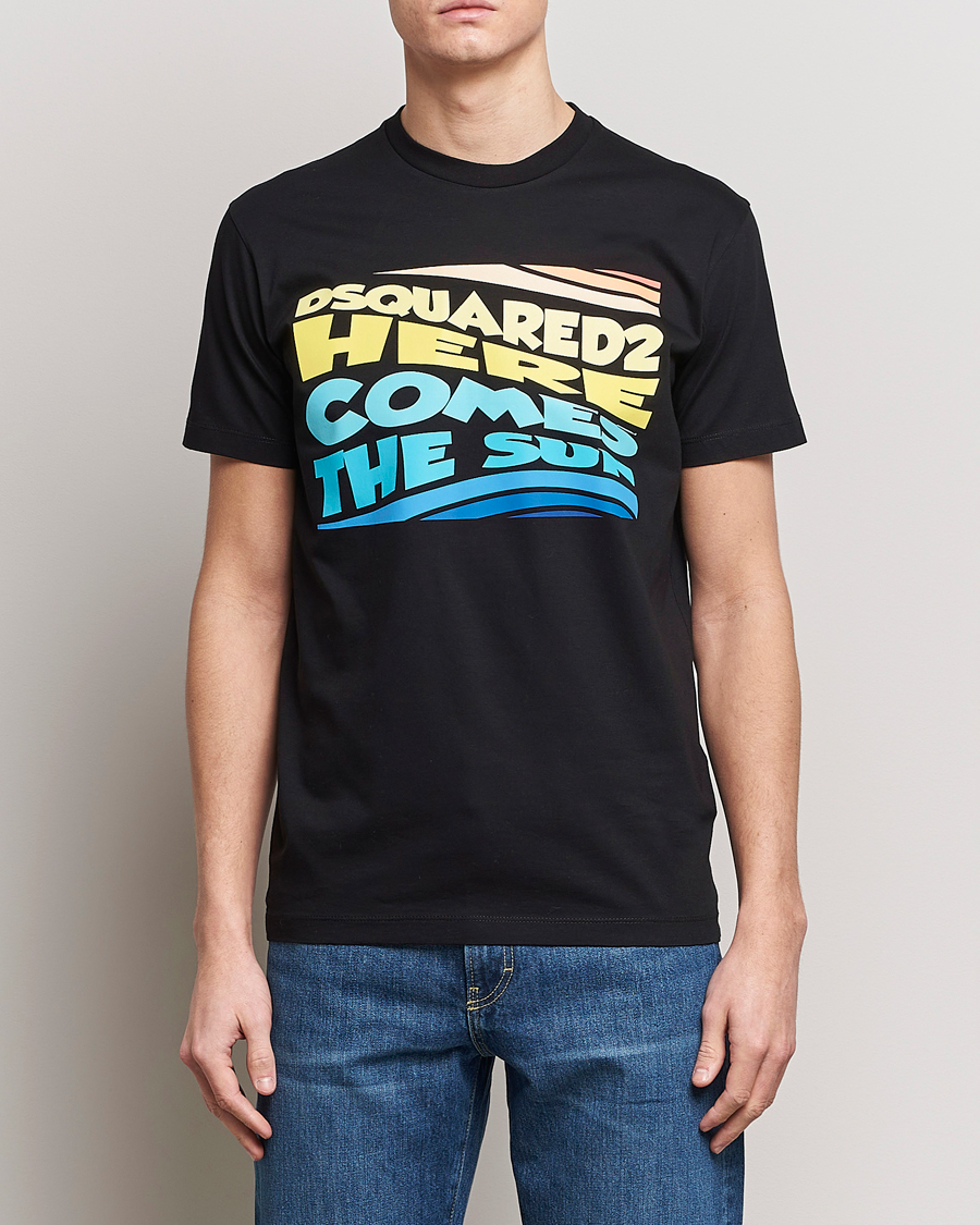 Hombres | Camisetas | Dsquared2 | Cool Fit Crew Neck T-Shirt Black