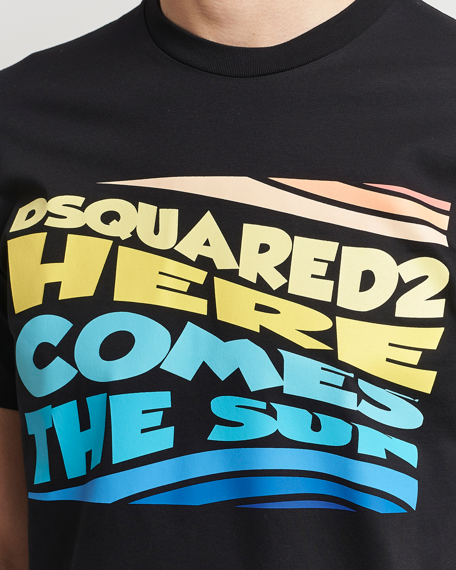 Hombres | Camisetas | Dsquared2 | Cool Fit Crew Neck T-Shirt Black