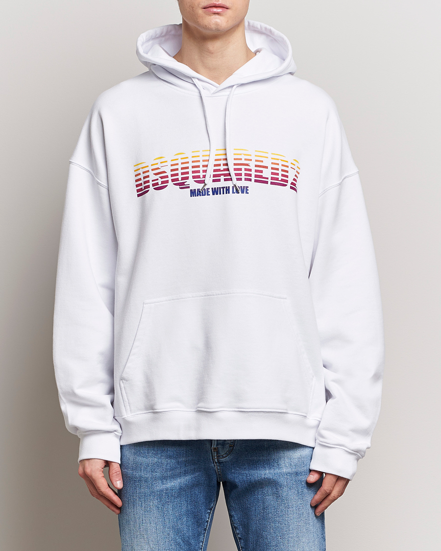 Hombres | Sudaderas con capucha | Dsquared2 | Loose Fit Hoodie White