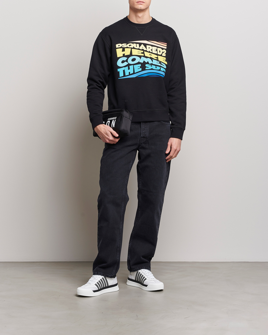 Hombres | Jerséis y prendas de punto | Dsquared2 | Cool Fit Crew Neck Sweatshirt Black