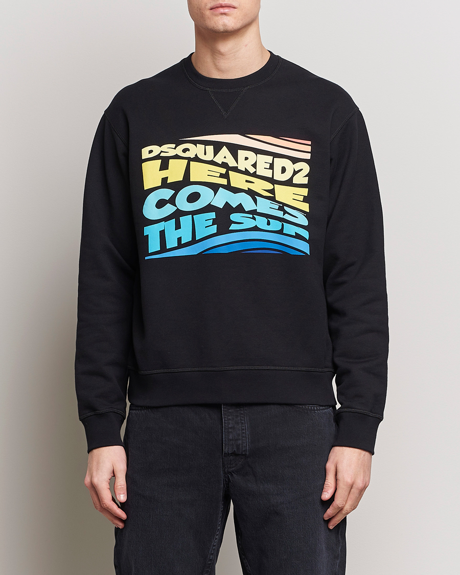 Hombres | Jerséis y prendas de punto | Dsquared2 | Cool Fit Crew Neck Sweatshirt Black