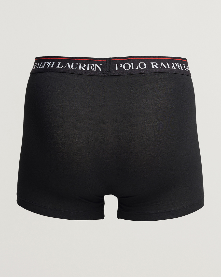 Hombres | Ropa interior | Polo Ralph Lauren | 3-Pack Cotton Stretch Trunk Heather/Red PP/Black