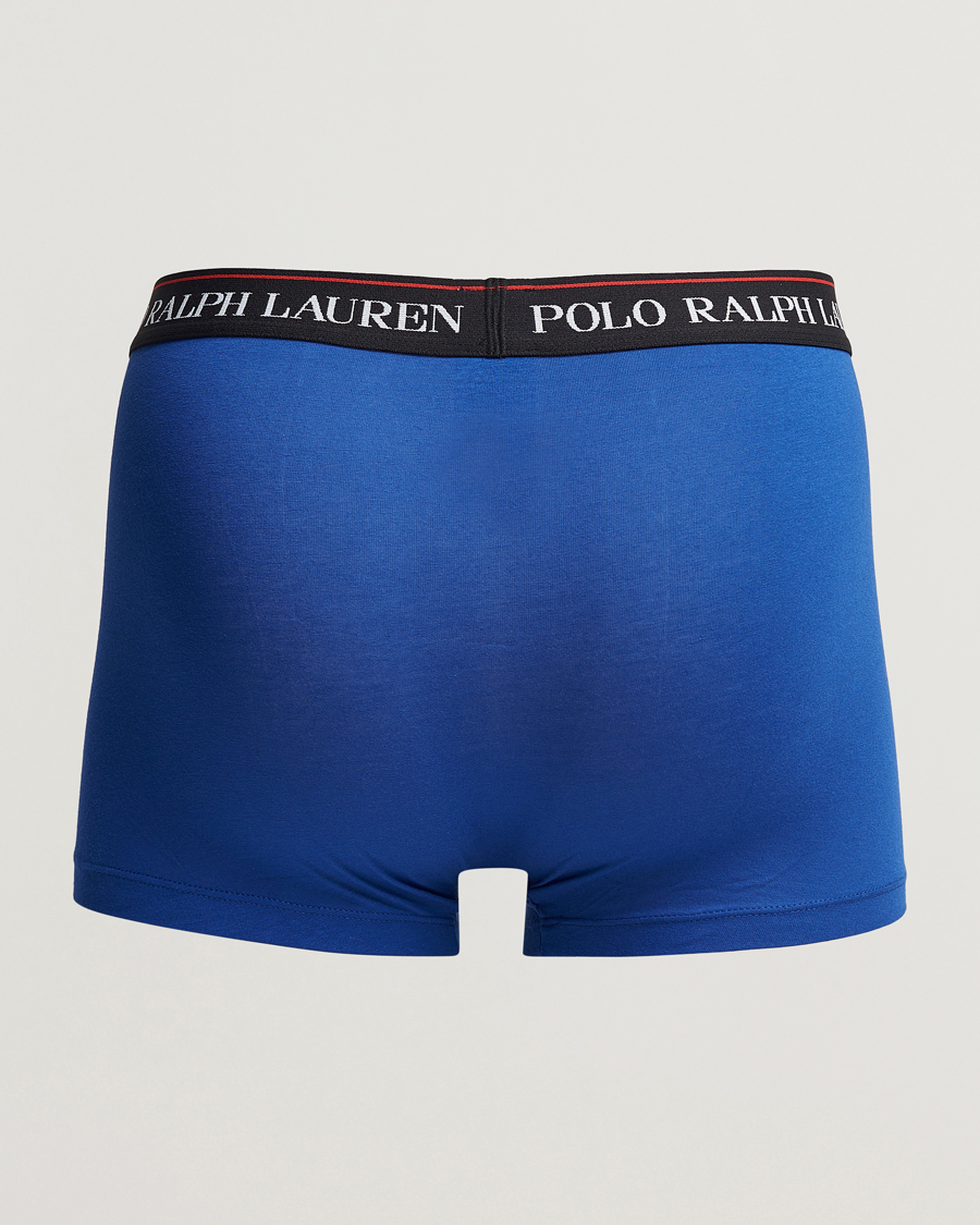 Hombres | Ropa interior y calcetines | Polo Ralph Lauren | 3-Pack Cotton Stretch Trunk Sapphire/Red/Black