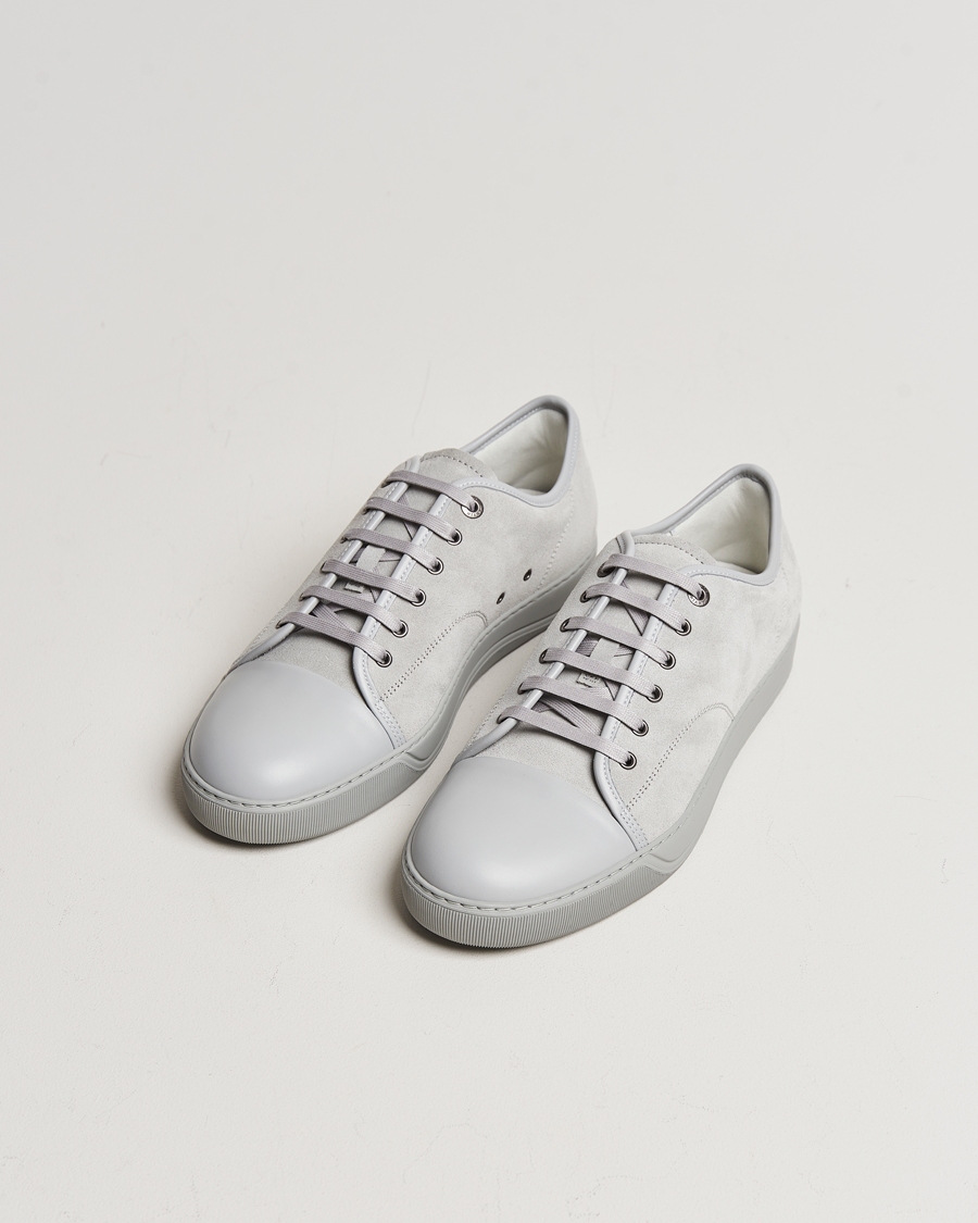 Hombres | Zapatos | Lanvin | Nappa Cap Toe Sneaker Light Grey