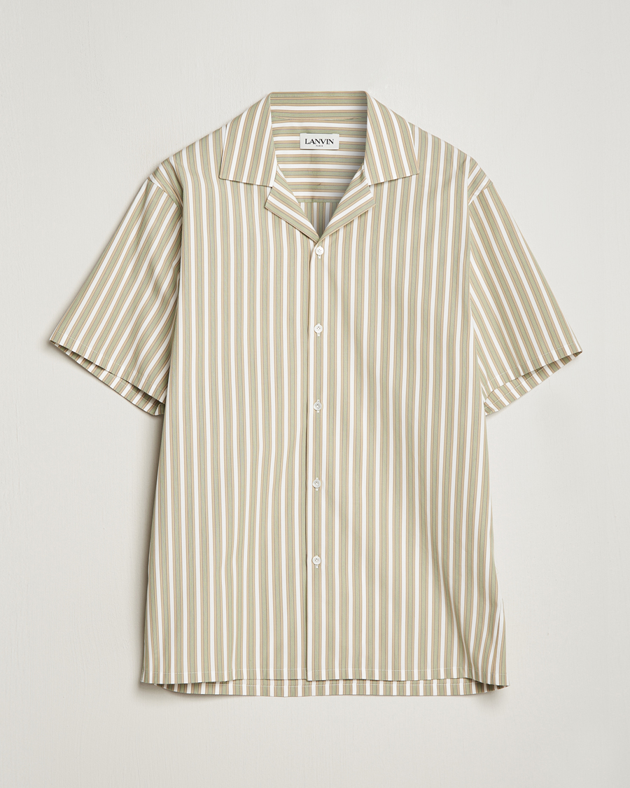 Hombres | Camisas | Lanvin | Short Sleeve Camp Shirt Green