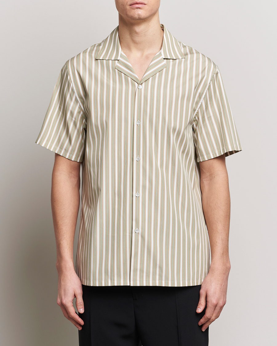 Hombres | Camisas | Lanvin | Short Sleeve Camp Shirt Green