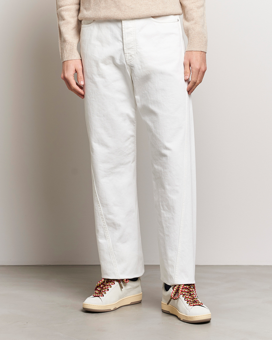 Hombres | Lanvin | Lanvin | Regular Fit 5-Pocket Pants Optic White