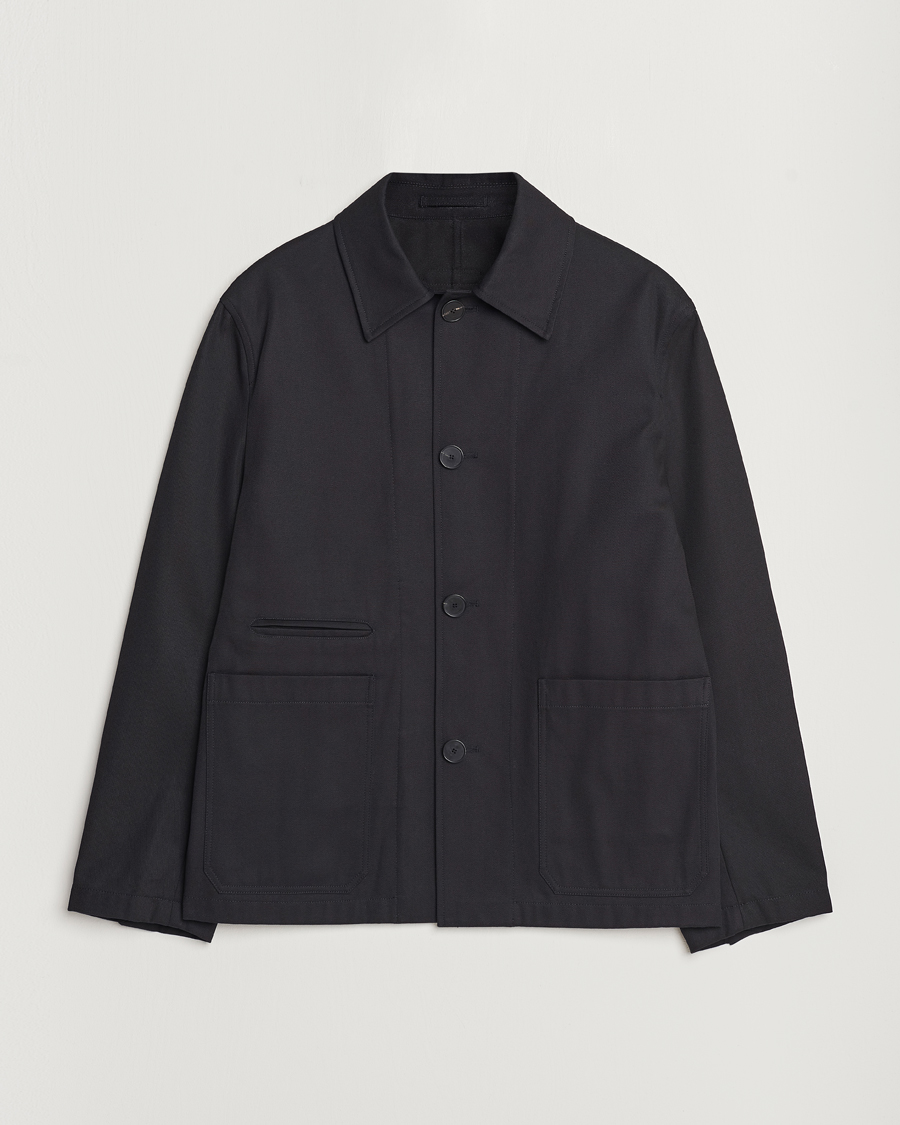 Hombres | Abrigos y chaquetas | Lanvin | Cotton Work Jacket Black