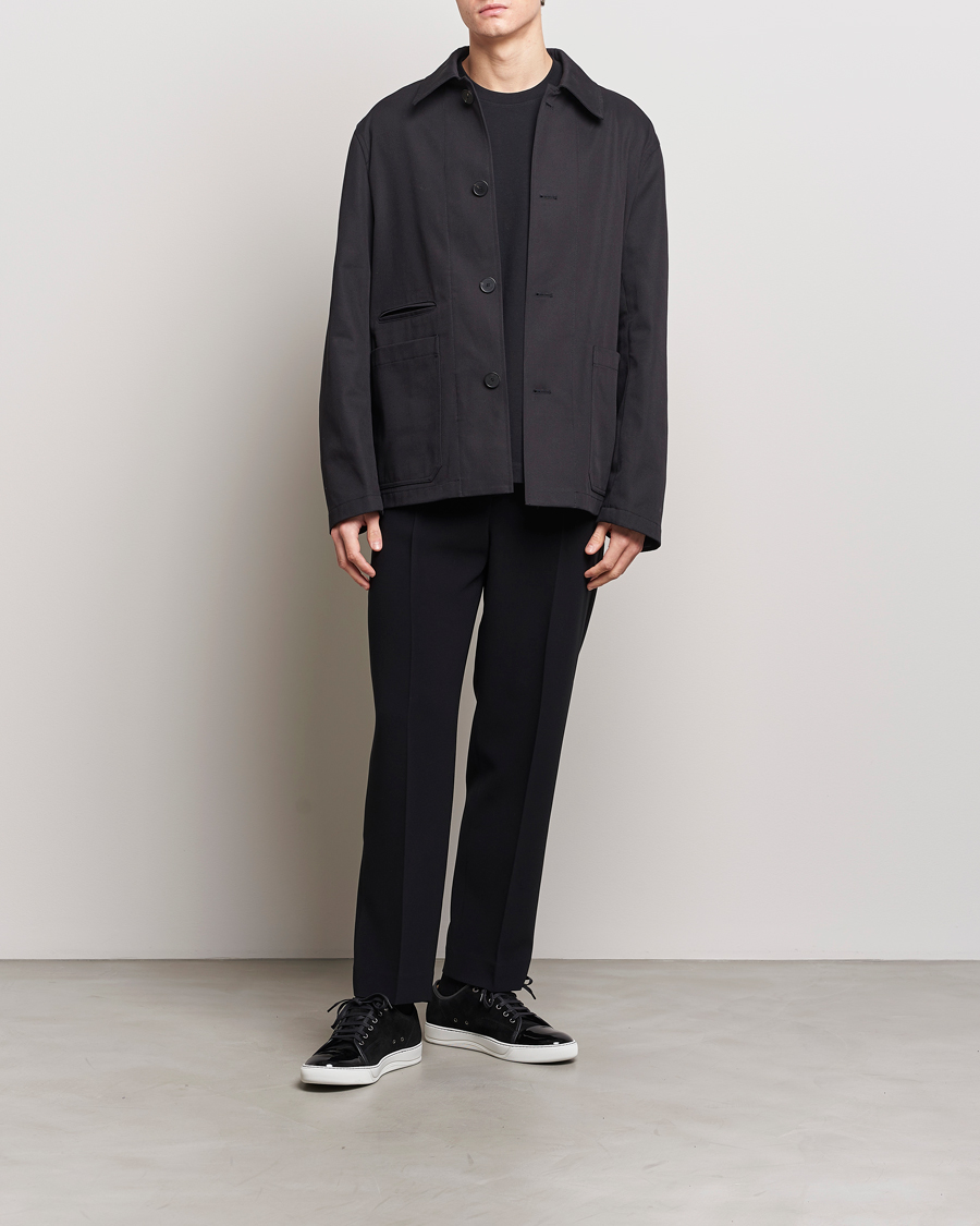 Hombres | Abrigos y chaquetas | Lanvin | Cotton Work Jacket Black