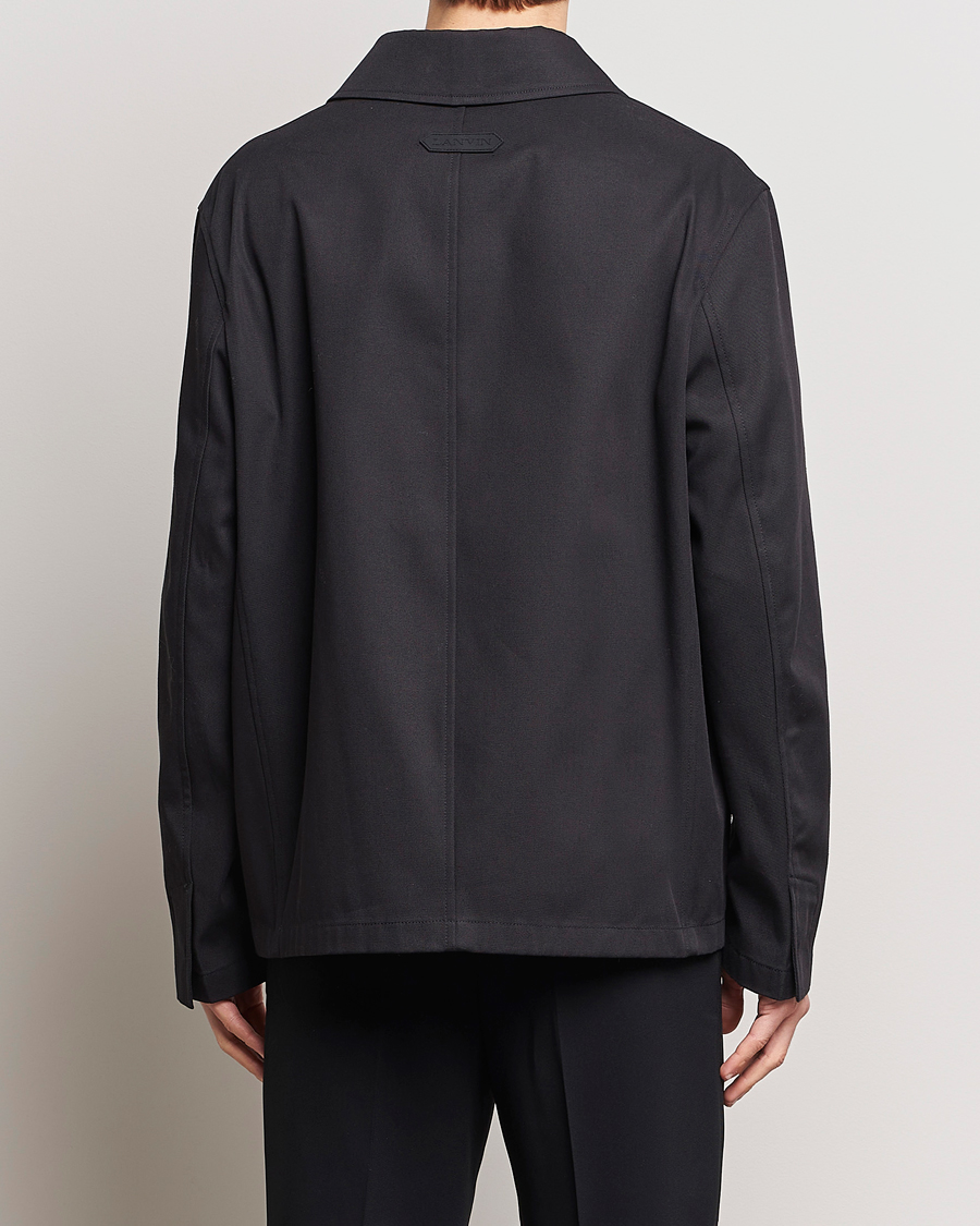 Hombres | Abrigos y chaquetas | Lanvin | Cotton Work Jacket Black