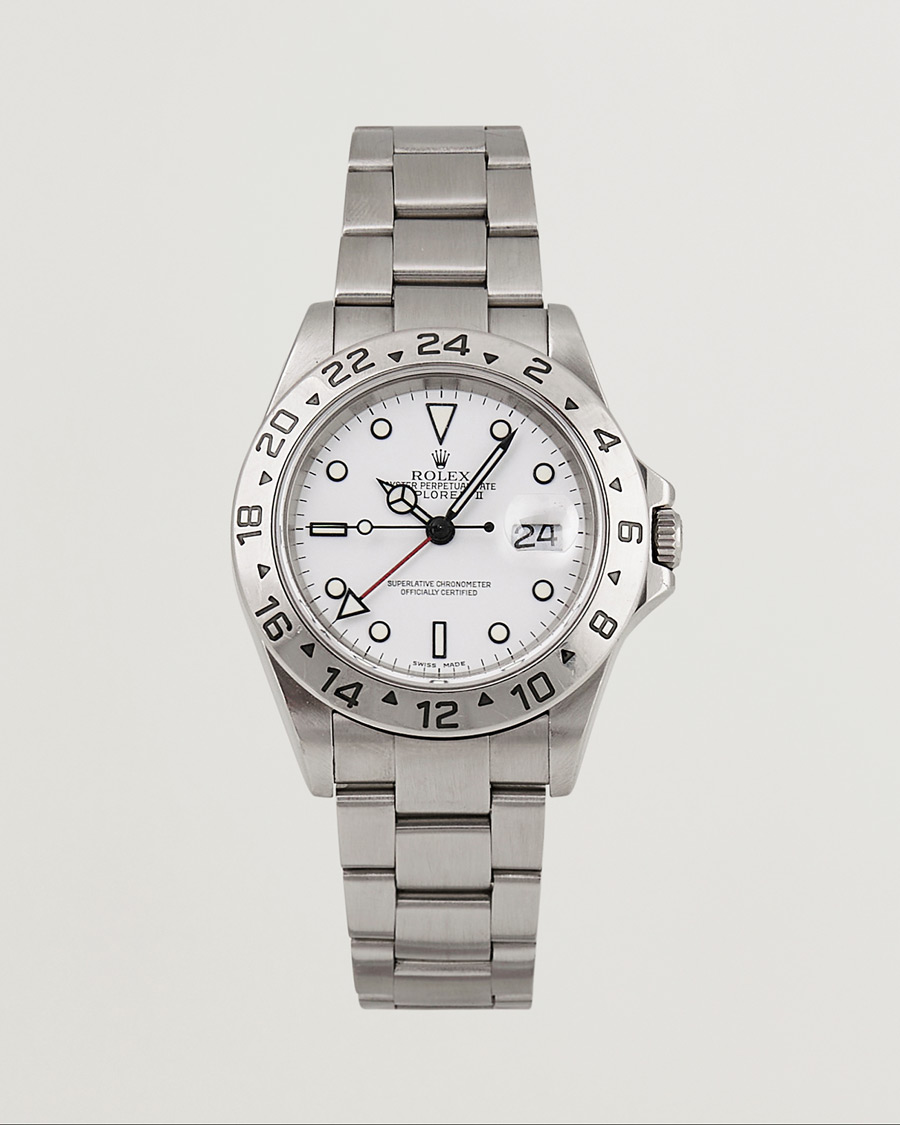 Hombres | Rolex Pre-Owned Explorer II 16570 Silver | Rolex Pre-Owned | Explorer II 16570 Silver