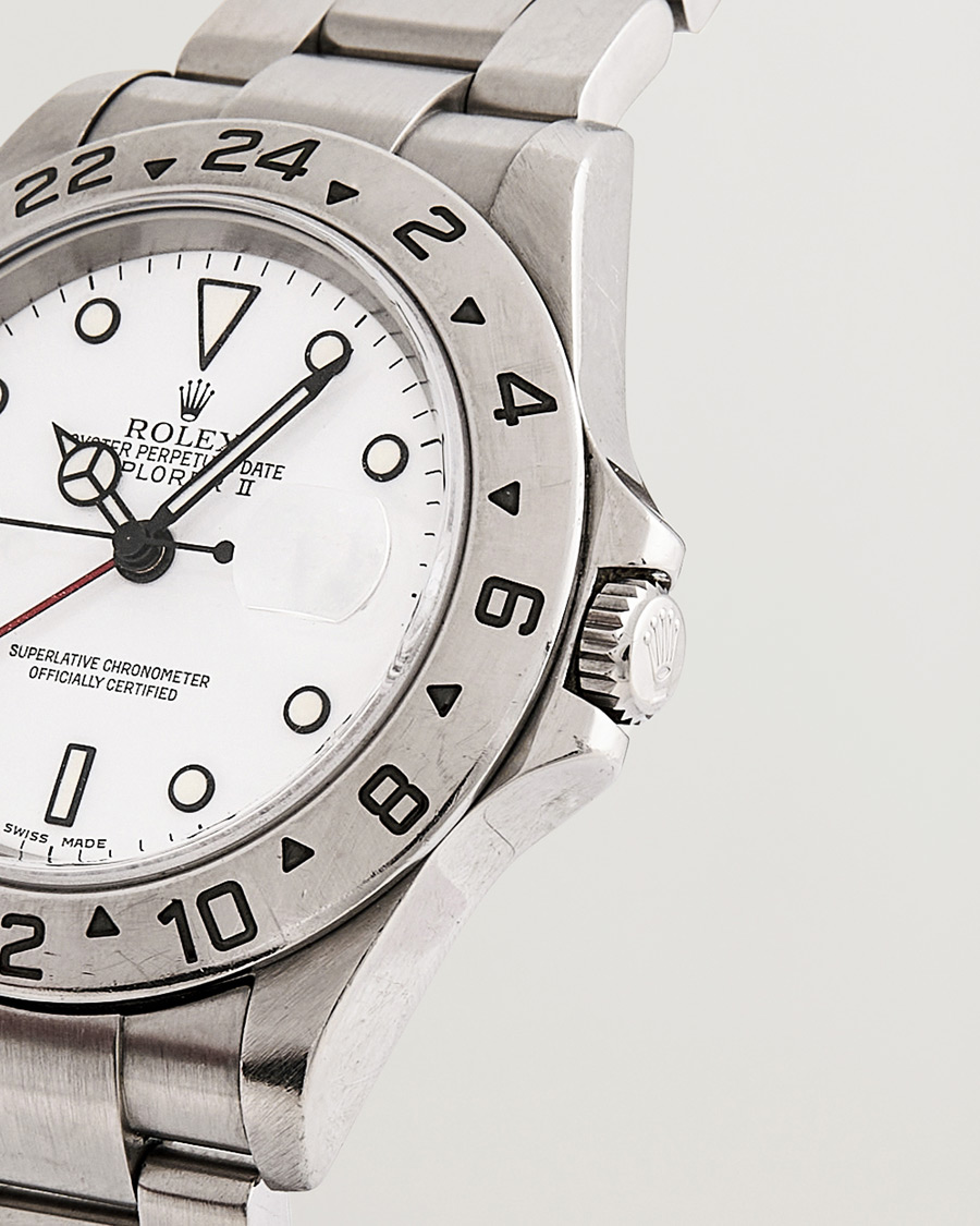 Hombres | Rolex Pre-Owned Explorer II 16570 Silver | Rolex Pre-Owned | Explorer II 16570 Silver