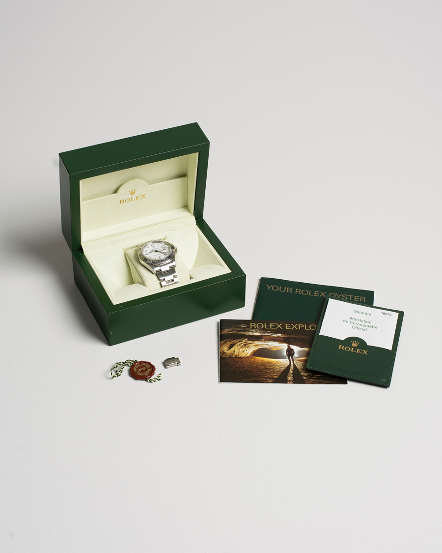 Hombres | Rolex Pre-Owned Explorer II 16570 Silver | Rolex Pre-Owned | Explorer II 16570 Silver