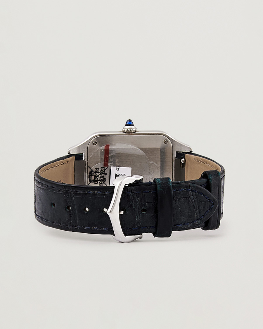 Hombres | Cartier Pre-Owned Santos Dumont WSSA0022 Silver | Cartier Pre-Owned | Santos Dumont WSSA0022 Silver