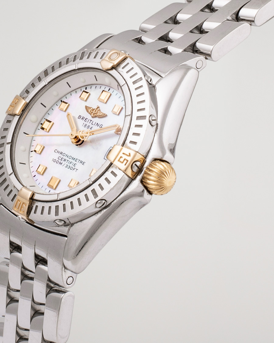 Hombres | Breitling Pre-Owned Callistino B72345 Mother of Pearl Silver | Breitling Pre-Owned | Callistino B72345 Mother of Pearl Silver