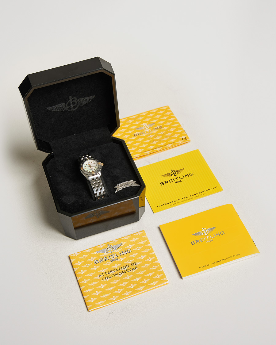 Hombres | Breitling Pre-Owned Callistino B72345 Mother of Pearl Silver | Breitling Pre-Owned | Callistino B72345 Mother of Pearl Silver