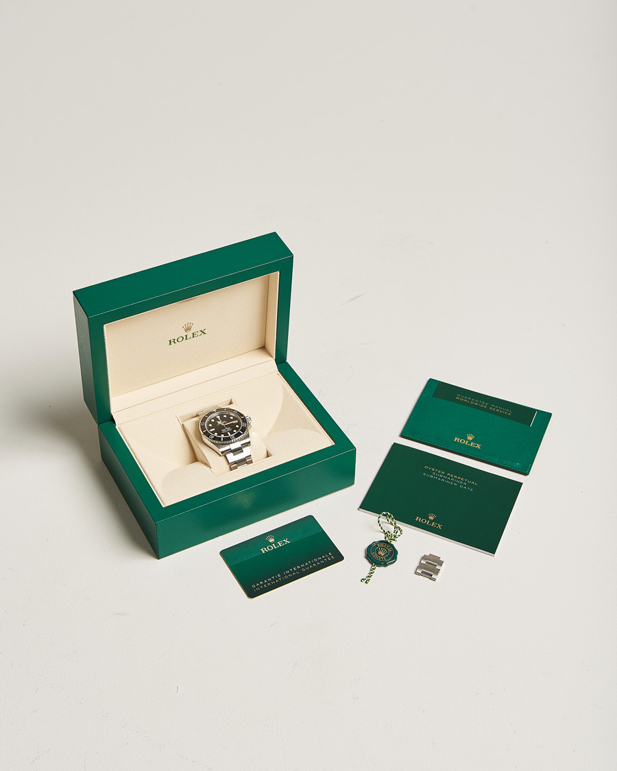 Hombres | Rolex Pre-Owned Submariner 124060 Oyster Perpetual Steel Black Silver | Rolex Pre-Owned | Submariner 124060 Oyster Perpetual Steel Black Silver