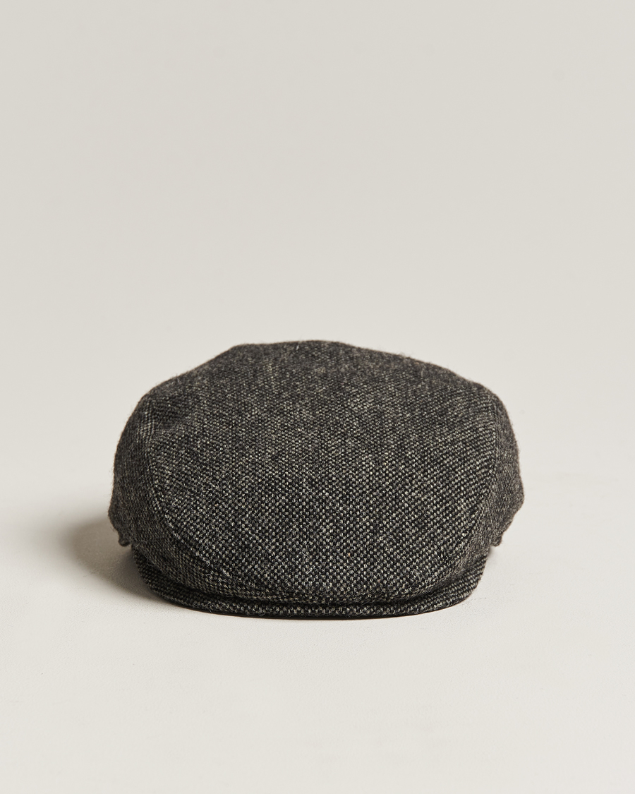Hombres | Sombreros y gorras | Wigéns | Ivy Slim Donegal Wool Dark Grey