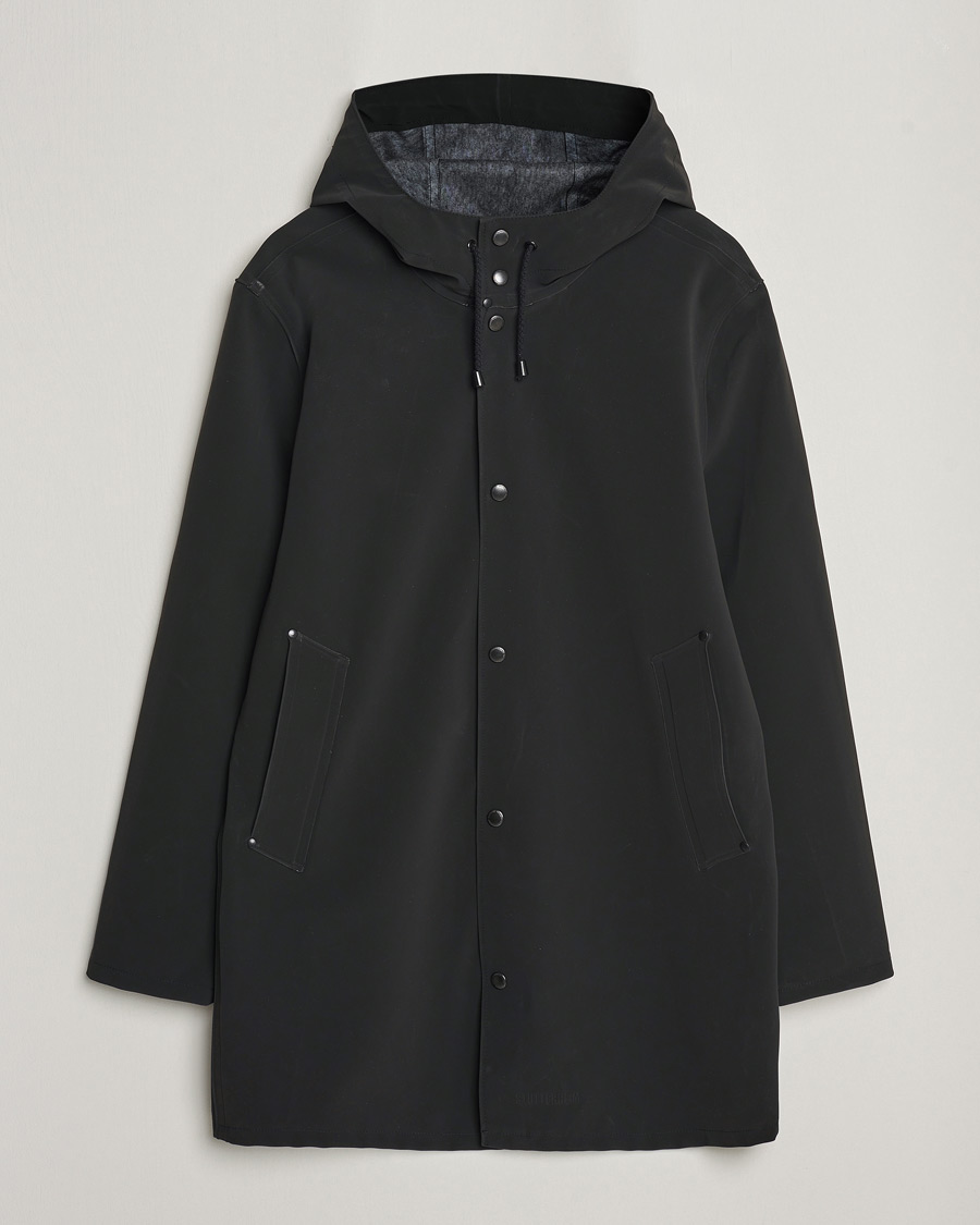 Hombres | Abrigos y chaquetas | Stutterheim | Stockholm Raincoat Suede Black