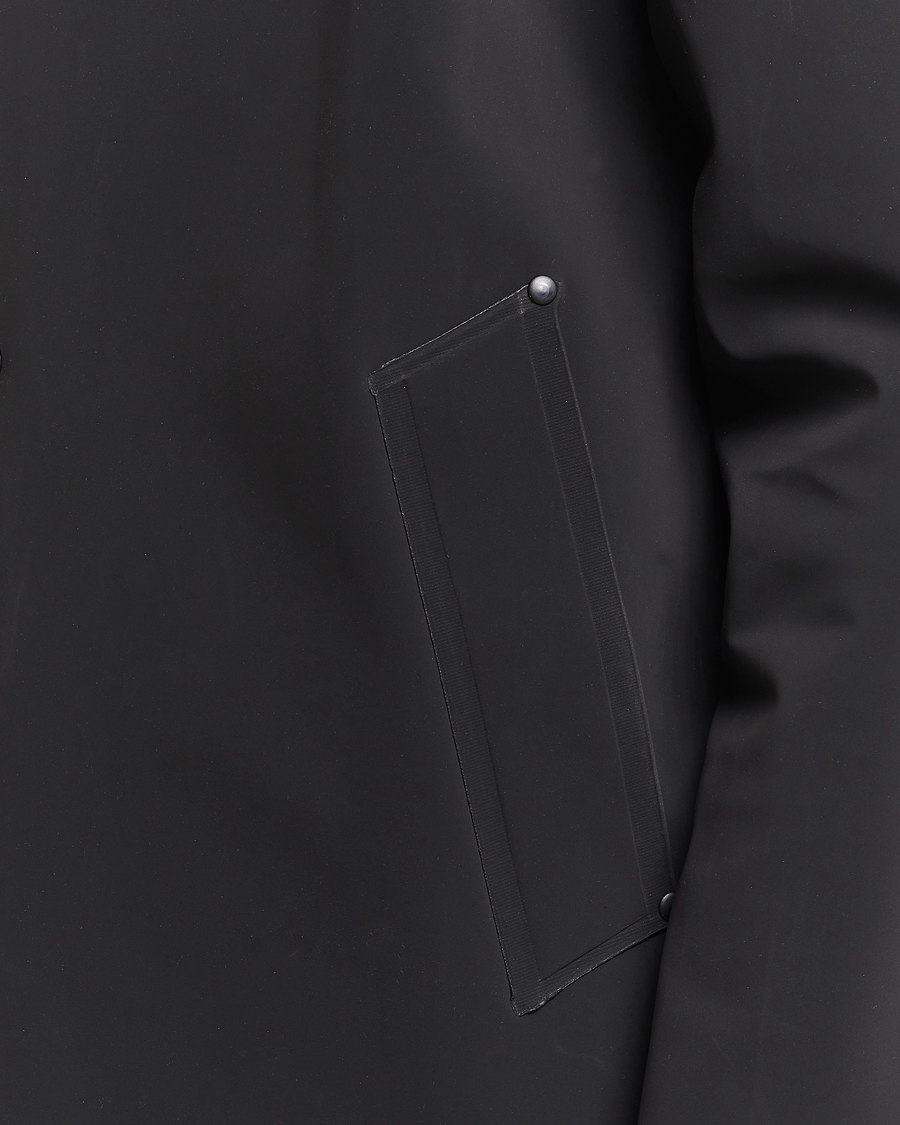 Hombres | Abrigos y chaquetas | Stutterheim | Stockholm Raincoat Suede Black
