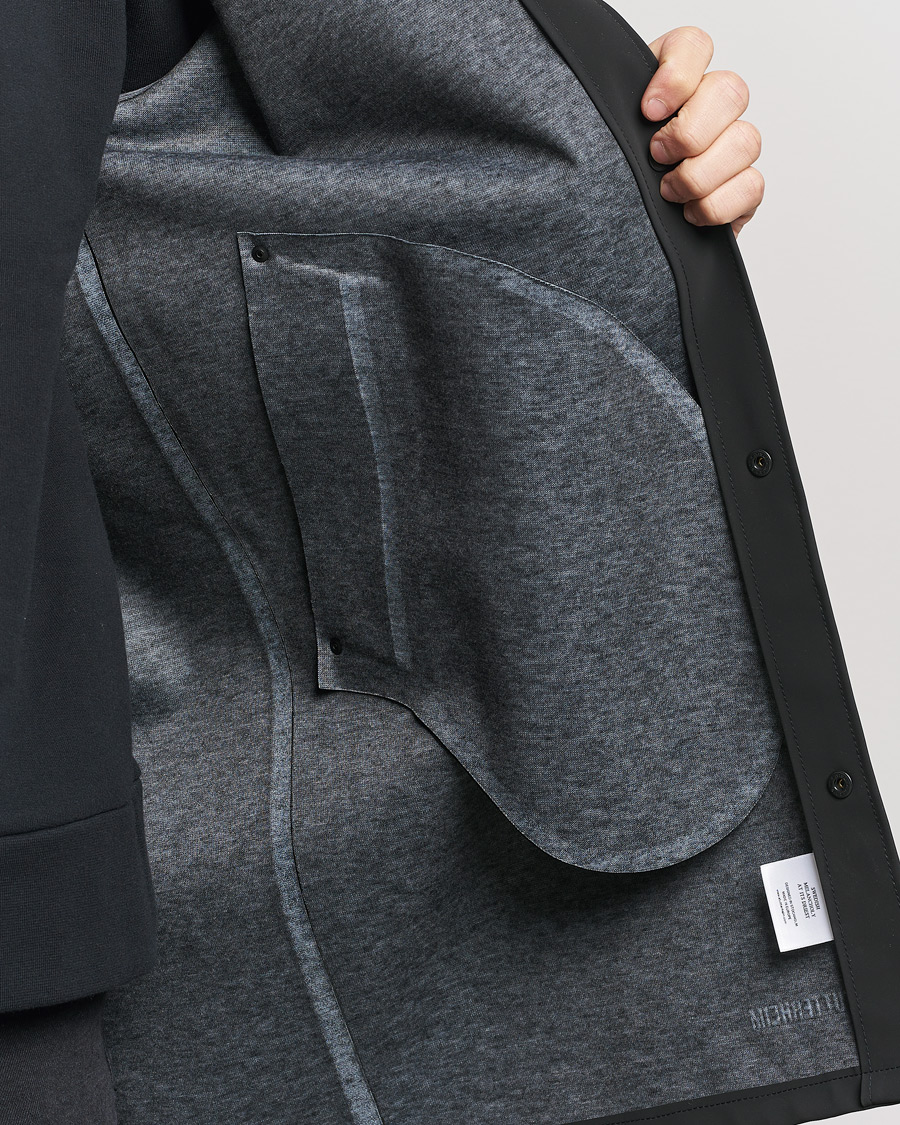 Hombres | Abrigos y chaquetas | Stutterheim | Stockholm Raincoat Suede Black