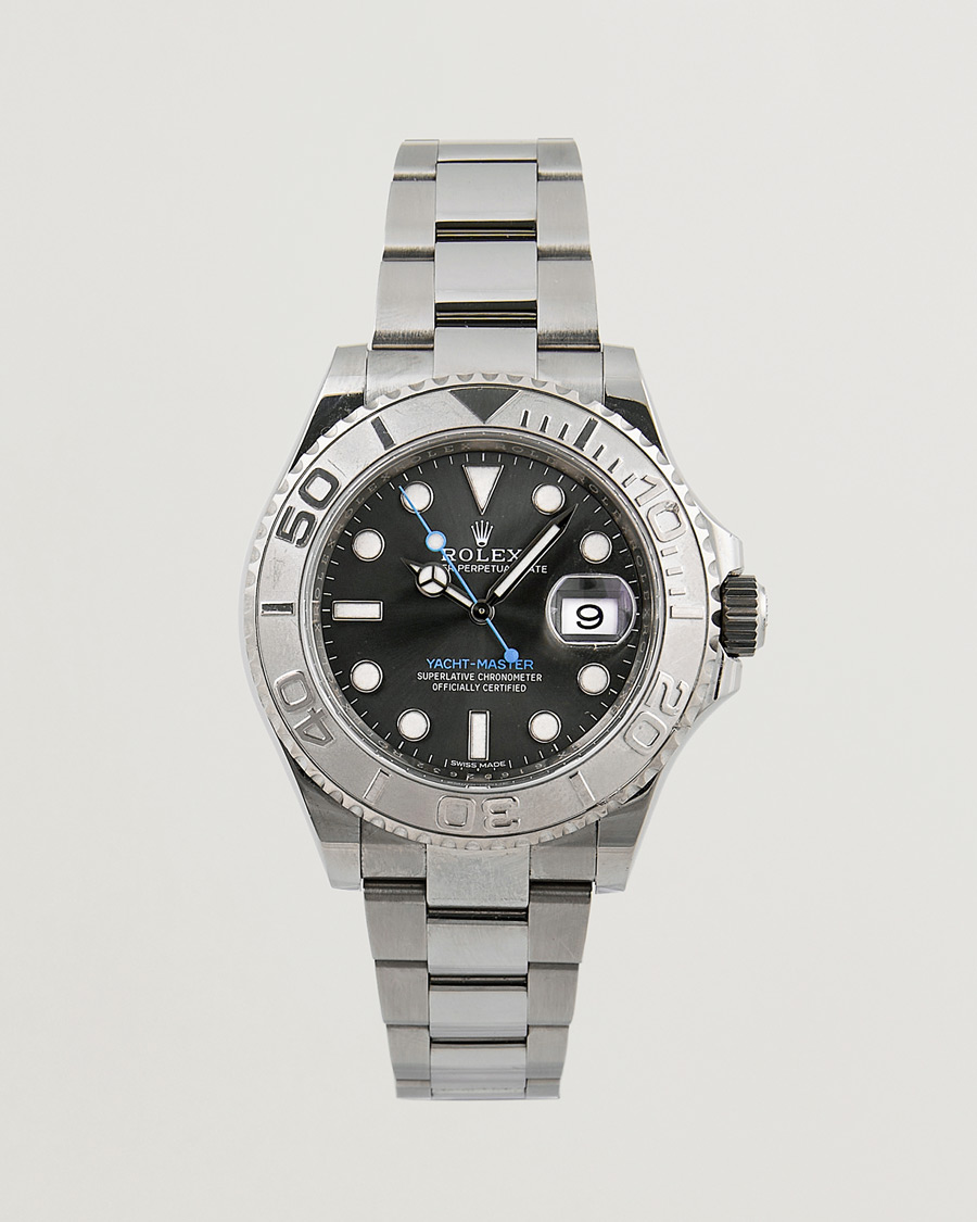 Hombres | Rolex Pre-Owned Yacht Master 116622 Oyster Perpetual Silver | Rolex Pre-Owned | Yacht Master 116622 Oyster Perpetual Silver