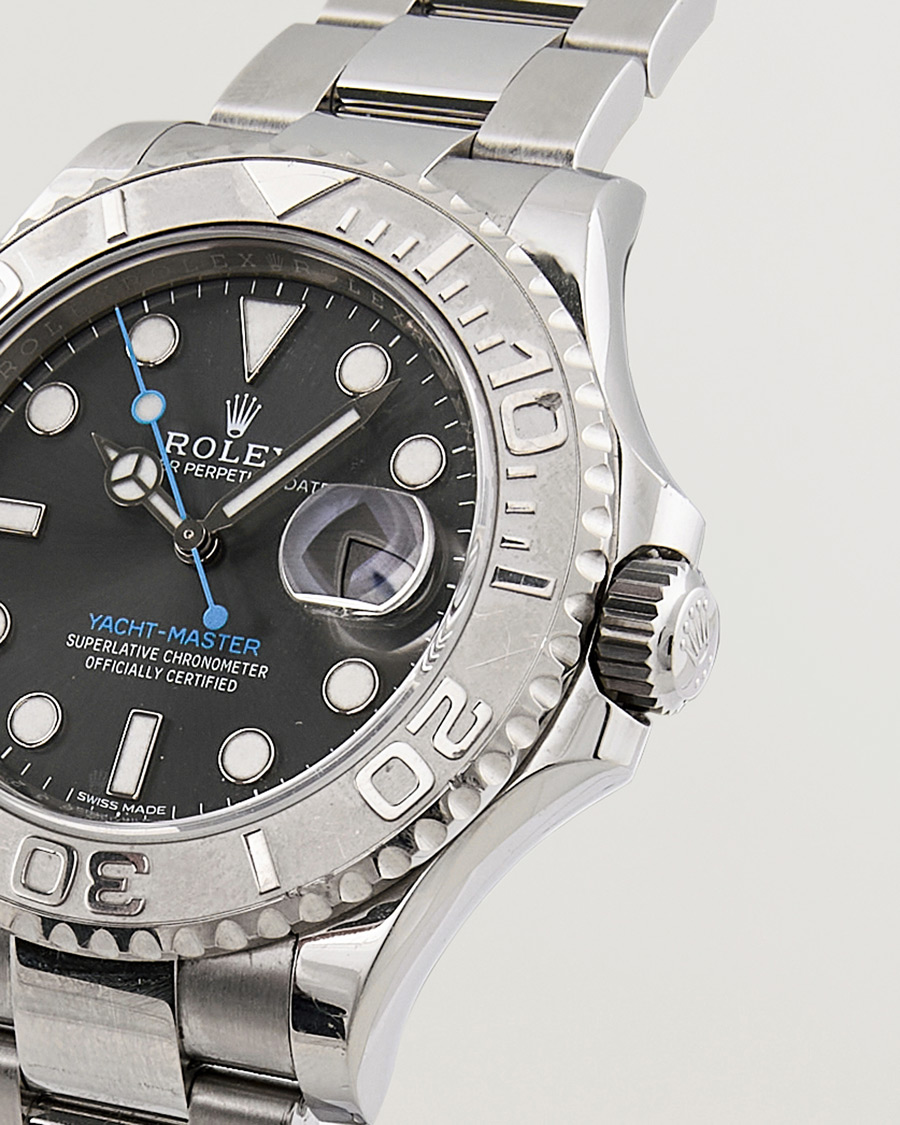 Hombres | Rolex Pre-Owned Yacht Master 116622 Oyster Perpetual Silver | Rolex Pre-Owned | Yacht Master 116622 Oyster Perpetual Silver