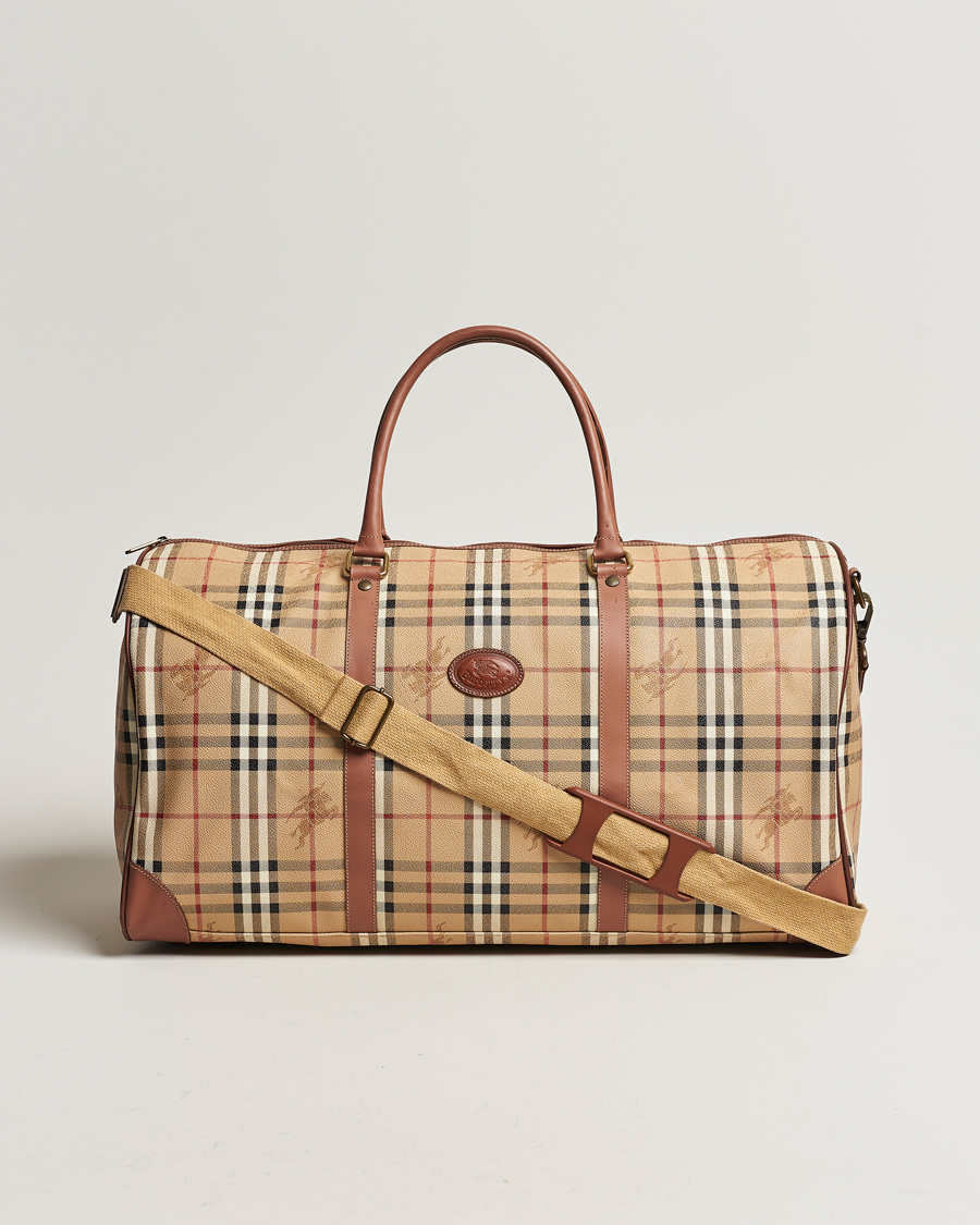 Hombres | Burberry Pre-Owned Duffle Bag Haymarket Check | Burberry Pre-Owned | Duffle Bag Haymarket Check