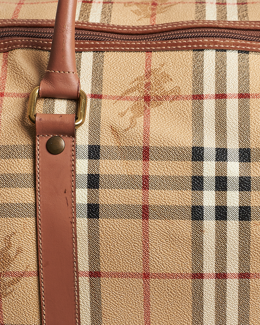 Hombres | Burberry Pre-Owned Duffle Bag Haymarket Check | Burberry Pre-Owned | Duffle Bag Haymarket Check