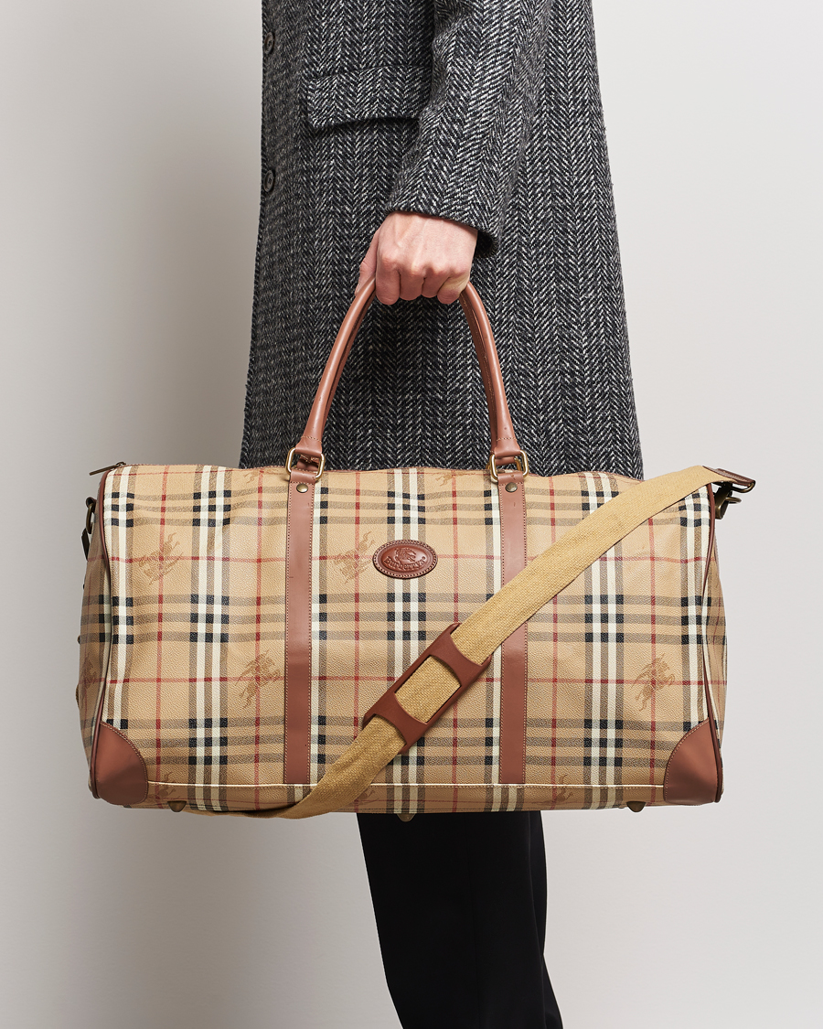 Hombres | Burberry Pre-Owned Duffle Bag Haymarket Check | Burberry Pre-Owned | Duffle Bag Haymarket Check