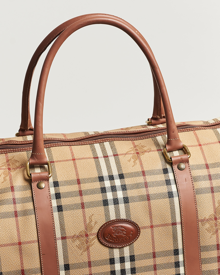 Hombres | Burberry Pre-Owned Duffle Bag Haymarket Check | Burberry Pre-Owned | Duffle Bag Haymarket Check
