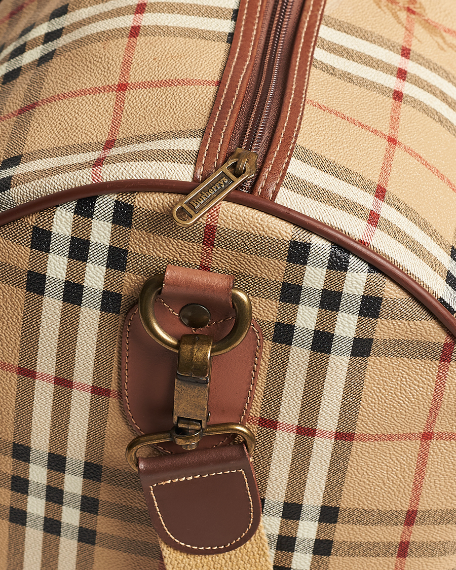 Hombres | Burberry Pre-Owned Duffle Bag Haymarket Check | Burberry Pre-Owned | Duffle Bag Haymarket Check