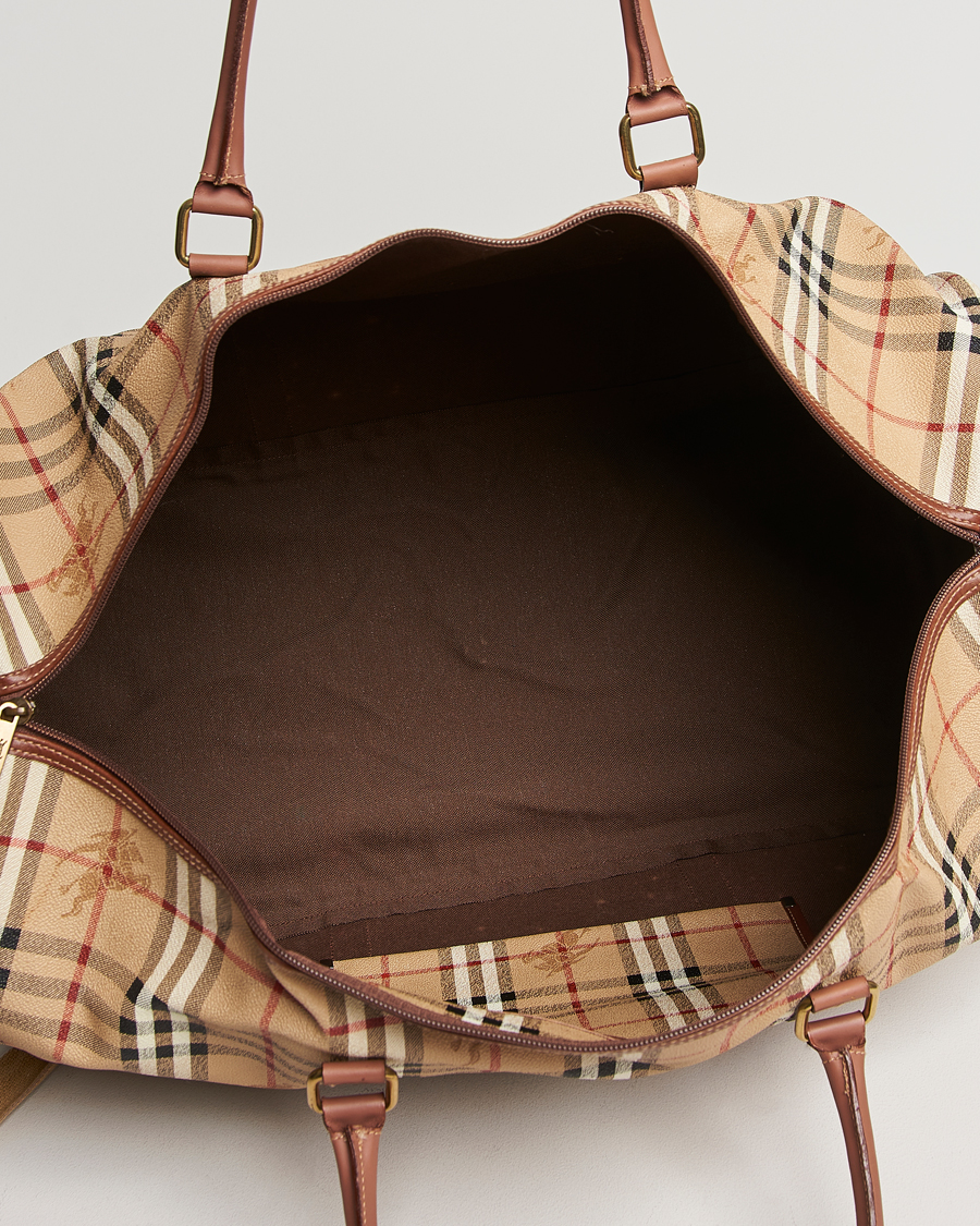 Hombres | Burberry Pre-Owned Duffle Bag Haymarket Check | Burberry Pre-Owned | Duffle Bag Haymarket Check