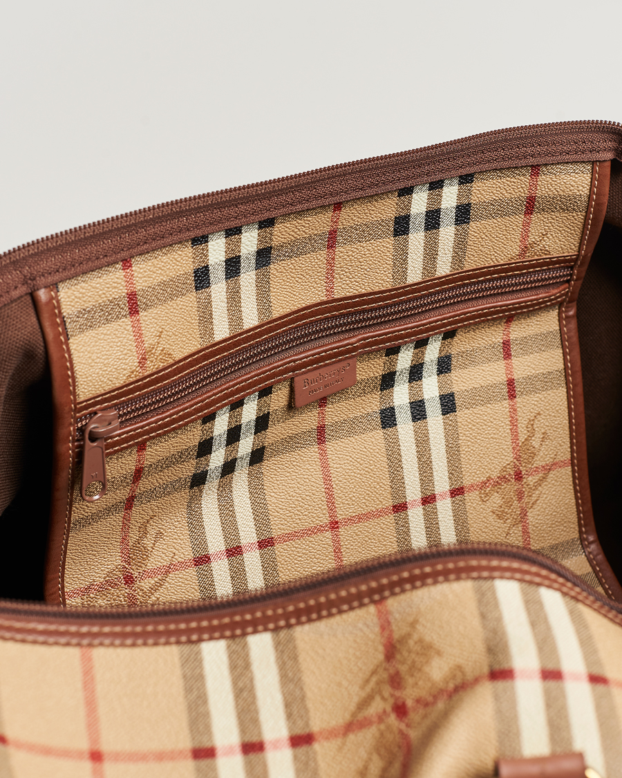 Hombres | Burberry Pre-Owned Duffle Bag Haymarket Check | Burberry Pre-Owned | Duffle Bag Haymarket Check