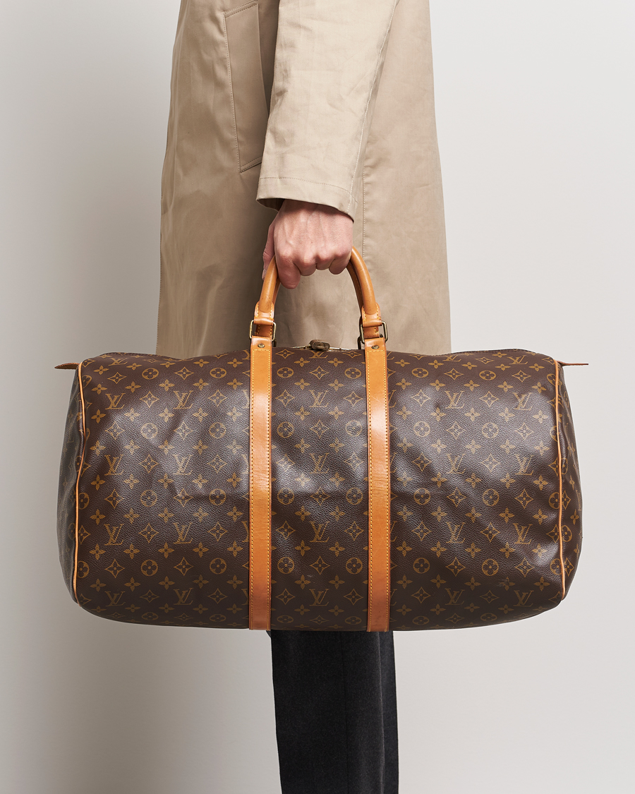 Hombres | Louis Vuitton Pre-Owned Keepall 55 Bag Monogram  | Louis Vuitton Pre-Owned | Keepall 55 Bag Monogram 