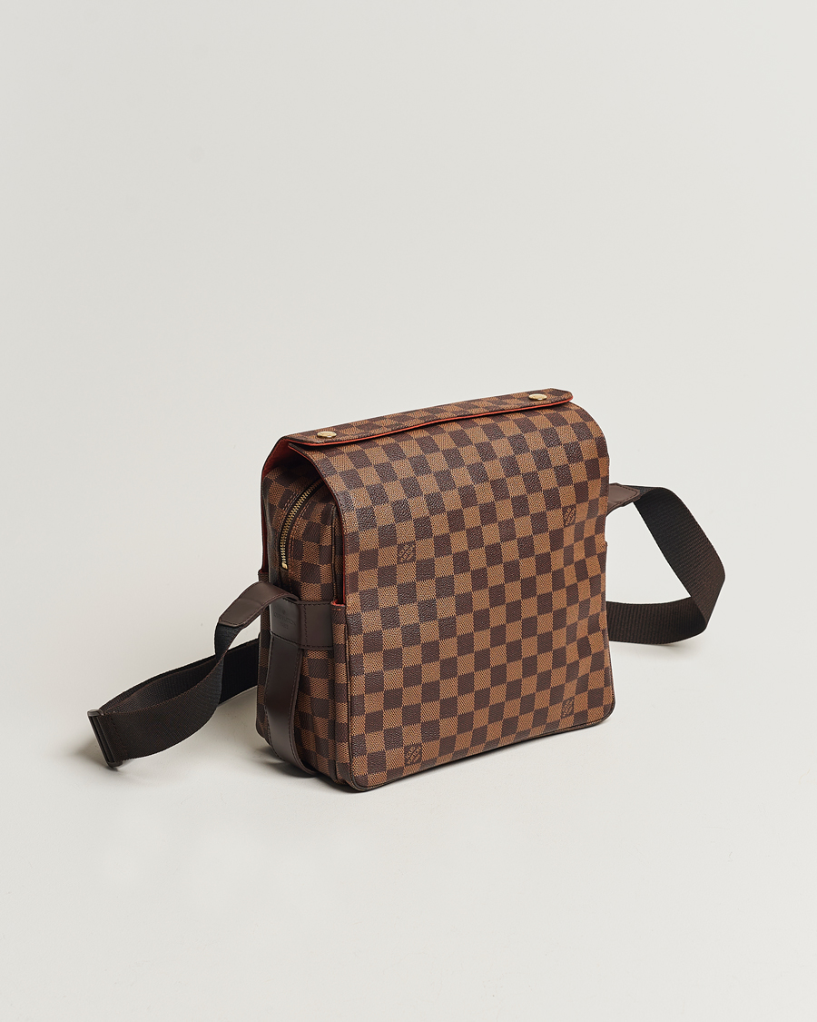 Hombres | Louis Vuitton Pre-Owned Naviglio Messenger Bag Damier Ebene | Louis Vuitton Pre-Owned | Naviglio Messenger Bag Damier Ebene