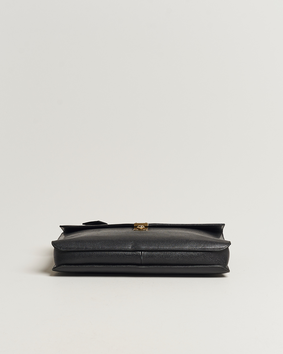 Hombres | Chanel Pre-Owned Portfolio Briefcase Leather Black | Chanel Pre-Owned | Portfolio Briefcase Leather Black